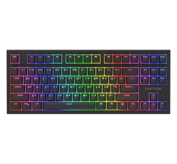 Клавіатура Hator Skyfall 2 TKL Pro Orange USB Black (HTK-750)