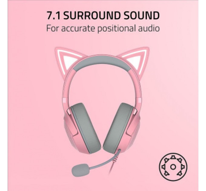 Навушники Razer Kraken Kitty V2 Quartz (RZ04-04730200-R3M1)