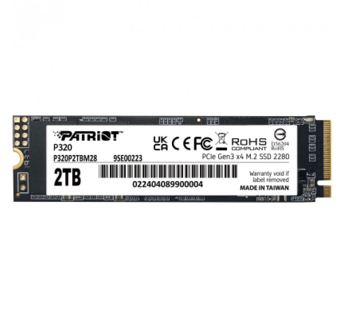 Накопичувач SSD M.2 2280 2TB Patriot (P320P2TBM28)
