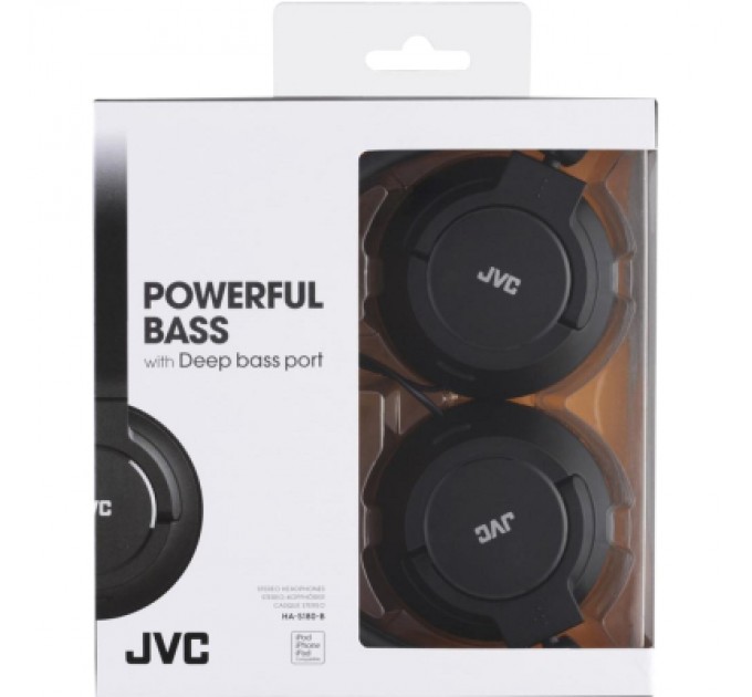 JVC Навушники JVC HA-S180 Black (HA-S180-B-EF)