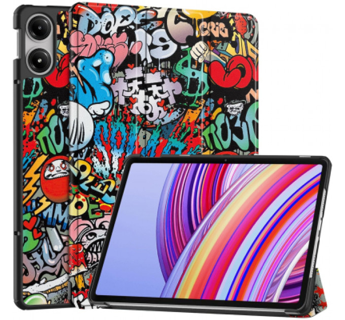 Чохол до планшета BeCover Smart Case Xiaomi Poco Pad 12.1" Graffiti (711569)