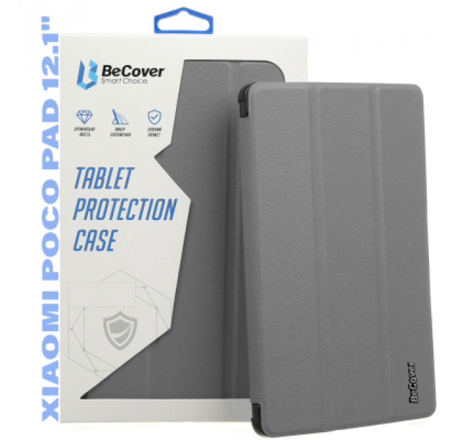 Чохол до планшета BeCover Smart Case Xiaomi Poco Pad 12.1" Gray (711563)