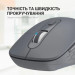 Мишка OfficePro M230G Silent Click Wireless/Bluetooth Gray (M230G)
