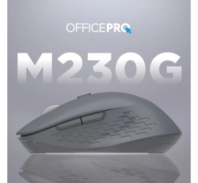 Мишка OfficePro M230G Silent Click Wireless/Bluetooth Gray (M230G)
