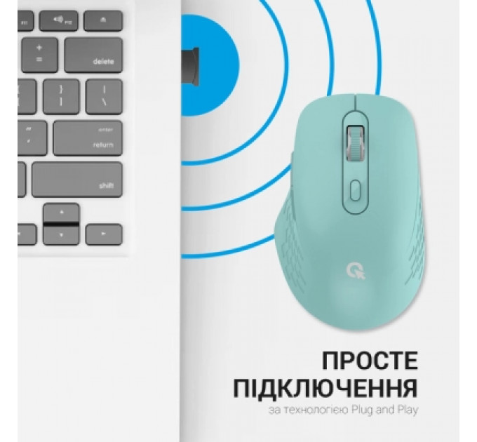 Мишка OfficePro M230M Silent Click Wireless/Bluetooth Mint (M230M)