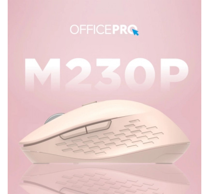 Мишка OfficePro M230P Silent Click Wireless/Bluetooth Pink (M230P)