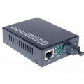 Merlion Медіаконвертер Merlion 10/100Base-TX to 100Base-F 1310нм, SM, SC/RJ-45, 25 км + БП (HTB-3100A / 1310_WDM)