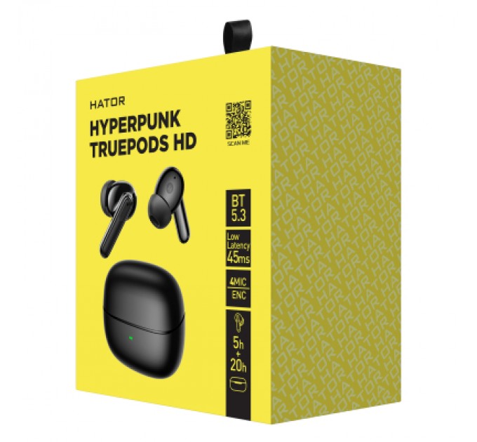 Навушники Hator Hyреrpunk Truepods HD Black (HTA-435)