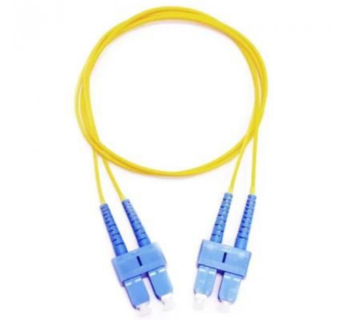 Оптичний патчкорд CMS SC/UPC-SC/UPC SingleMode, Duplex, 2м (UPC-2SCSC(SM)D(ON))