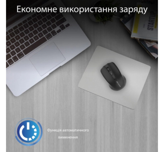 Мишка Promate Clix-8 Wireless Black (clix-8.black)
