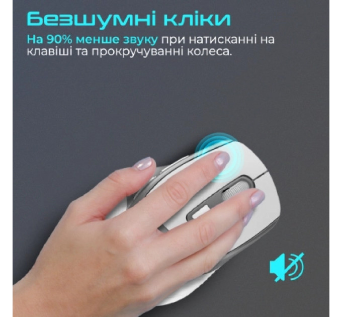 Мишка Promate Samit Wireless White (samit.white)