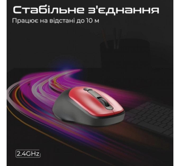 Мишка Promate UniGlide Wireless Red (uniglide.red)