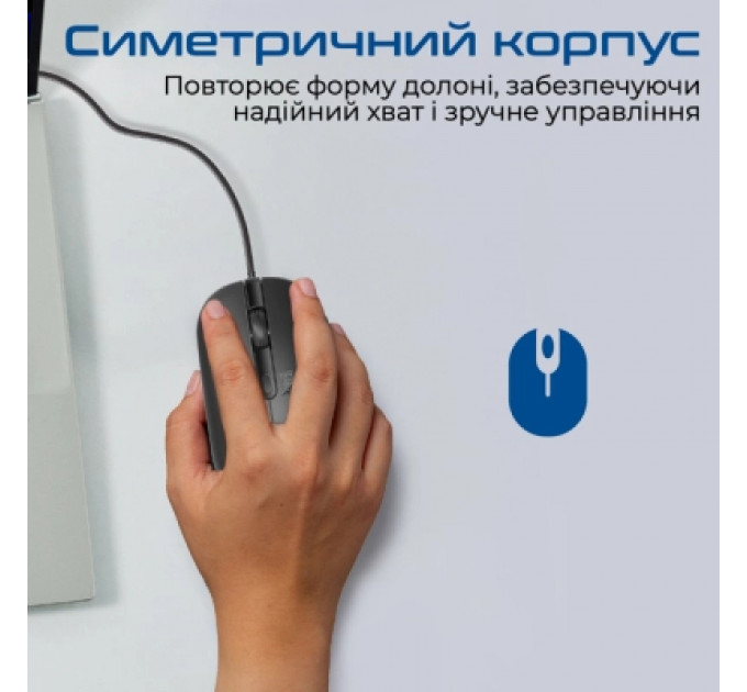 Мишка Promate CM-2400 USB Black (cm-2400.black)