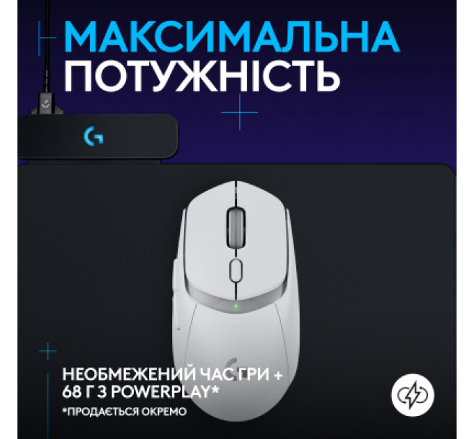 Мишка Logitech G309 Lightspeed Wireless/Bluetooth White (910-007207)