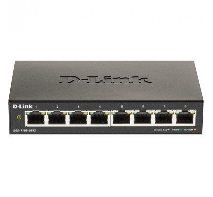Комутатор мережевий D-Link DGS-1100-08V2