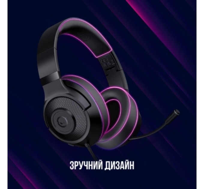 Lorgar Навушники Lorgar Noah 101 Gaming 3.5 мм Black (LRG-GHS101B)