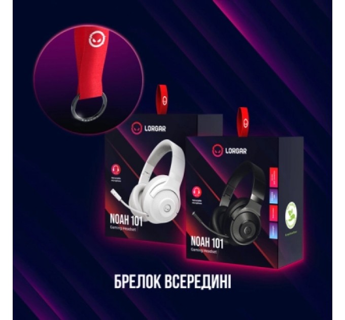 Lorgar Навушники Lorgar Noah 101 Gaming 3.5 мм Black (LRG-GHS101B)