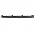 Ritar Патч-панель Ritar 19" 24 порта UTP cat.5e с менеджментом кабеля (07514)