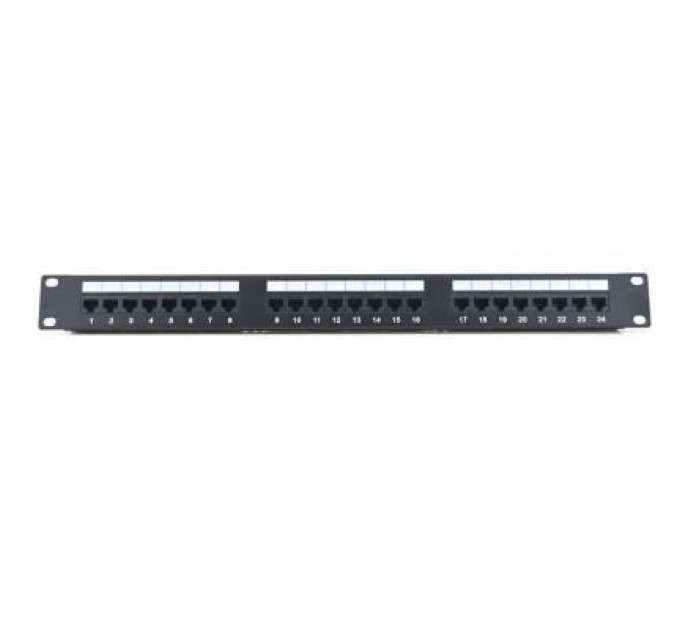 Ritar Патч-панель Ritar 19" 24 порта UTP cat.5e с менеджментом кабеля (07514)
