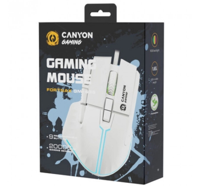 Мишка Canyon Fortnax GM-636 RGB USB White (CND-SGM636W)