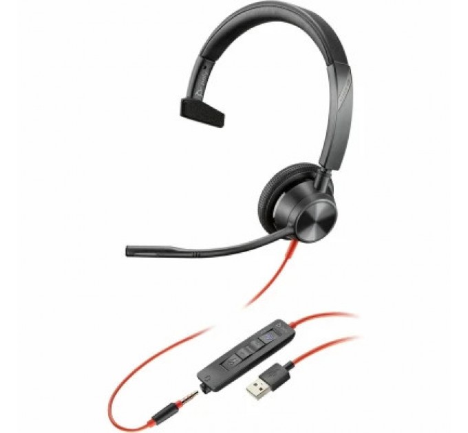 Poly Навушники Poly BlackWire C3315-M USB-A HS Mono (76J13AA)