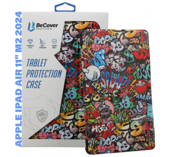 Чохол до планшета BeCover Smart Case Apple iPad Air 11" M2 2024 Graffiti (711605)