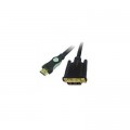Viewcon Кабель мультимедійний HDMI to DVI 18+1pin M, 3.0m Viewcon (VD 066-3м.)