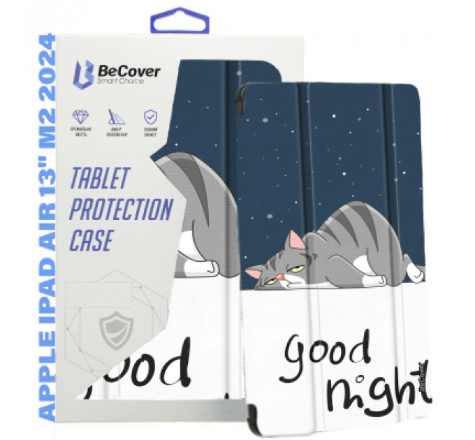 Чохол до планшета BeCover Smart Case Apple iPad Air 13" M2 2024 Good Night (711619)