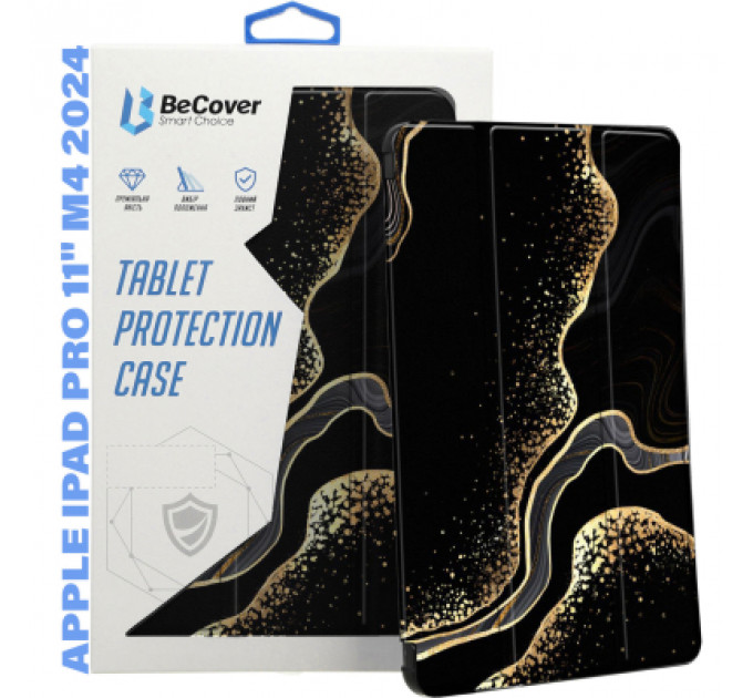 Чохол до планшета BeCover Smart Case Apple iPad Pro 11" M4 2024 Black Abstraction (711630)