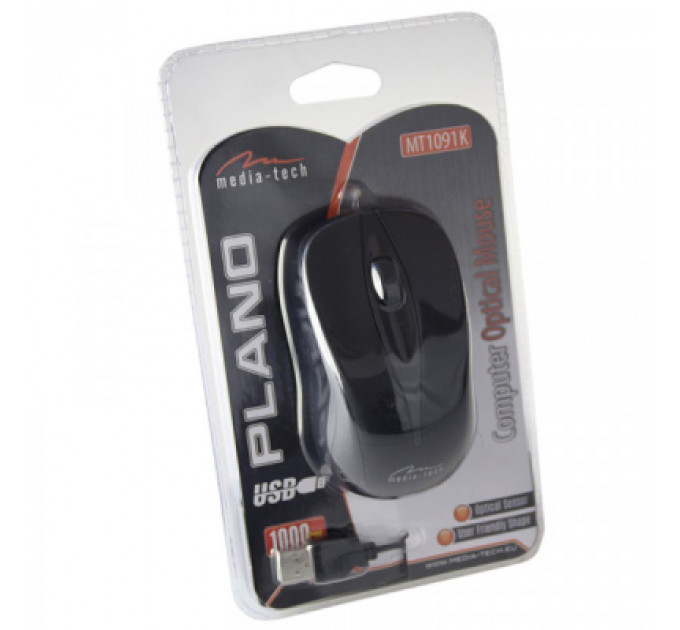 Мишка Media-Tech Plano USB Black (MT1091K)