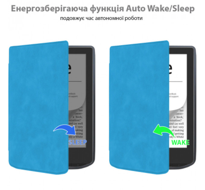 Чохол до електронної книги BeCover Smart Case PocketBook 629 Verse / 634 Verse Pro 6" Light Blue (710973)