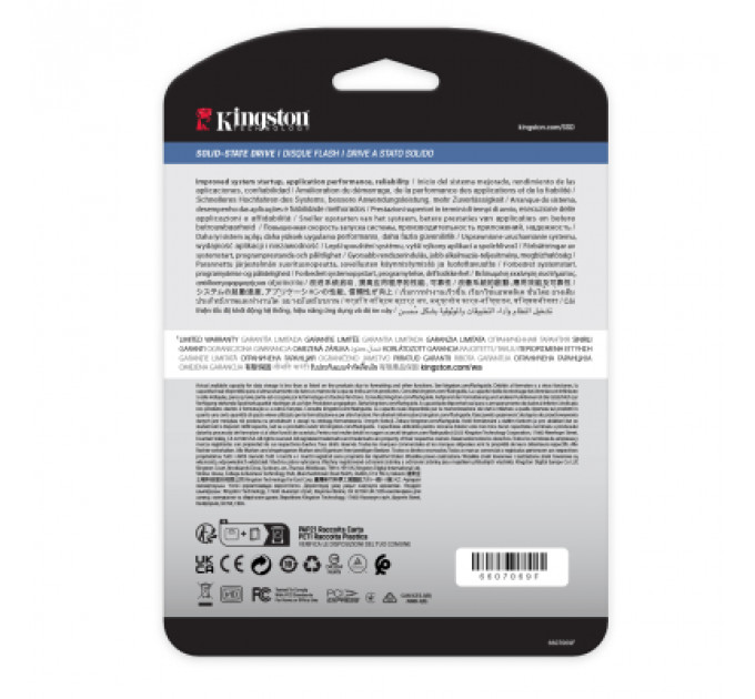 Накопичувач SSD M.2 2280 960GB Kingston (SEDC2000BM8/960G)