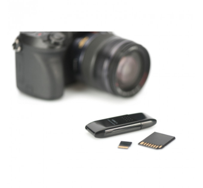 Зчитувач флеш-карт Digitus USB 2.0 SD/MicroSD (DA-70310-3)