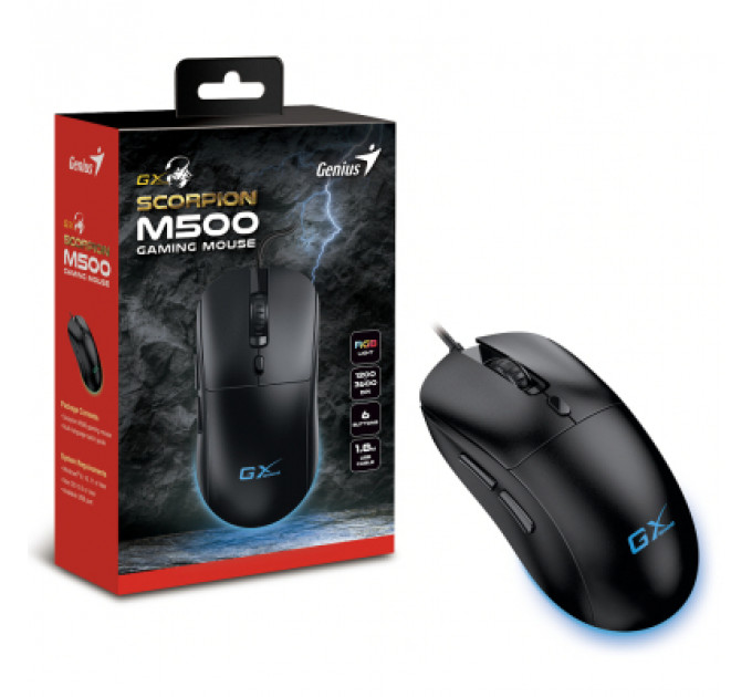 Мишка Genius Scorpion M500 USB Black (31040011400)