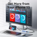 Концентратор Vention USB 3.1 Type-C to HDMI/USB 3.0x3/PD 100W Blue Aluminum Alloy Hub 5-in-1 (TGESB)