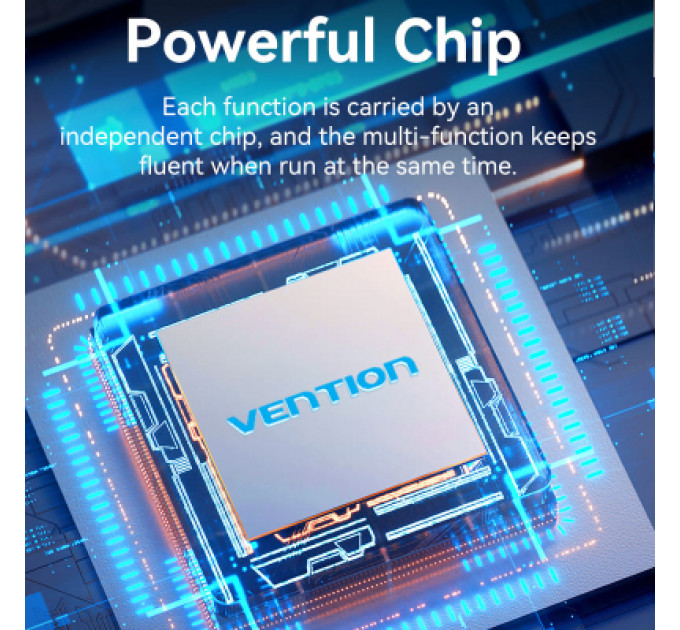 Концентратор Vention USB 3.1 Type-C to HDMI/USB 3.0x3/SD/TF/PD 100W 7-in-1 (TOPHB)