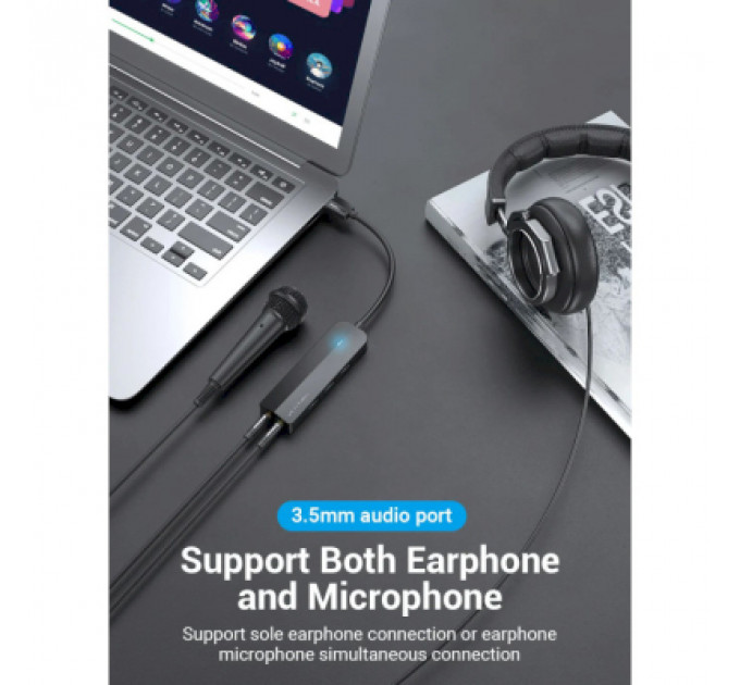 Концентратор Vention USB 3.0 to 3хUSB 3.0/2хTRS Audio/USB Micro 1.0m (CHIBF)