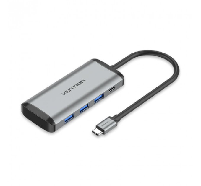 Концентратор Vention USB 3.1 Type-C to 3хUSB 3.0/TF/SD/PD 87W 6-in-1 (TGRHB)