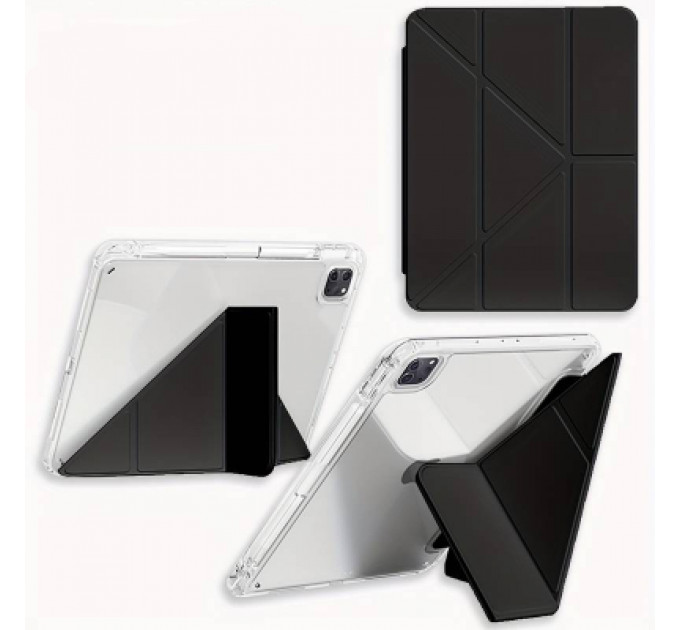 Чохол до планшета BeCover Ultra Slim Origami Transparent Apple iPad Pro 11" M4 2024 Black (711689)