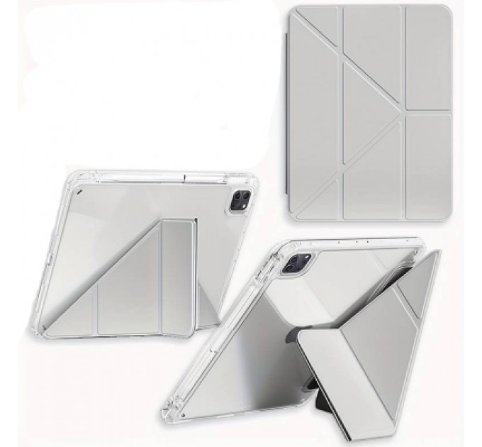 Чохол до планшета BeCover Ultra Slim Origami Transparent Apple iPad Pro 11" M4 2024 Gray (711690)