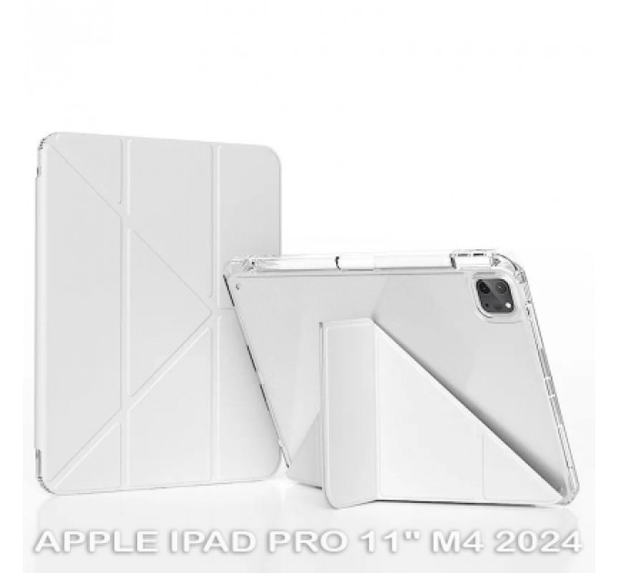 Чохол до планшета BeCover Ultra Slim Origami Transparent Apple iPad Pro 11" M4 2024 Gray (711690)