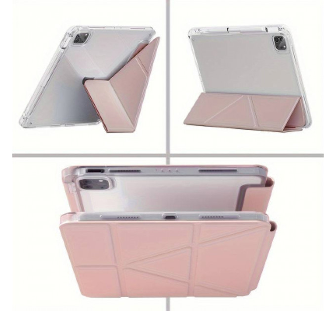 Чохол до планшета BeCover Ultra Slim Origami Transparent Apple iPad Pro 11" M4 2024 Pink (711691)