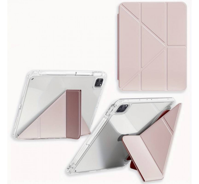 Чохол до планшета BeCover Ultra Slim Origami Transparent Apple iPad Pro 11" M4 2024 Pink (711691)