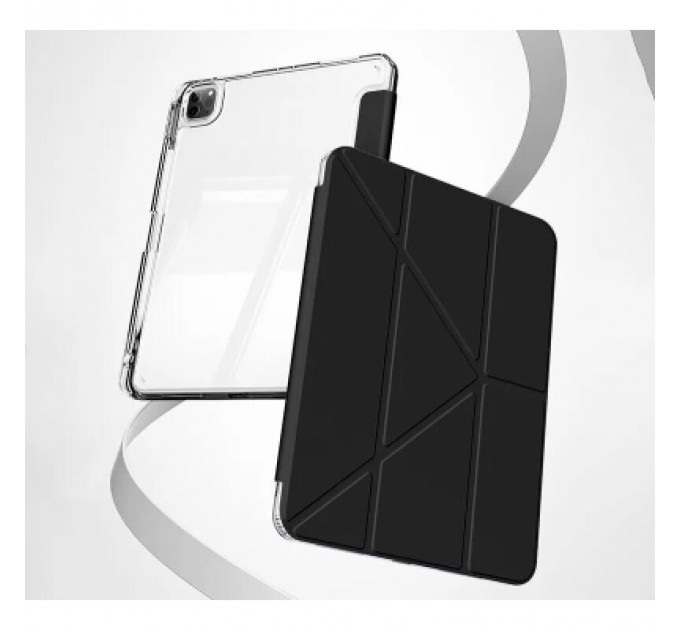 Чохол до планшета BeCover Ultra Slim Origami Transparent Apple iPad Pro 12.9 2020/2021/2022 Black (711694)