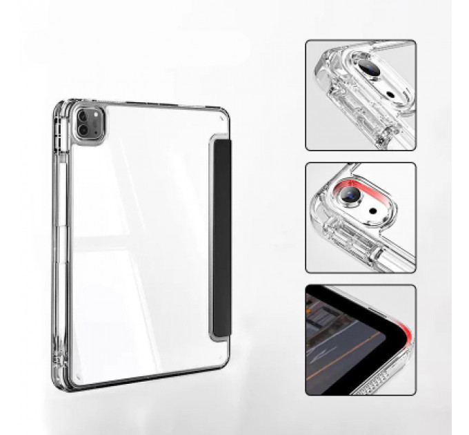 Чохол до планшета BeCover Ultra Slim Origami Transparent Apple iPad Pro 12.9 2020/2021/2022 Black (711694)