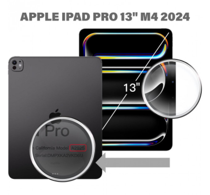 Чохол до планшета BeCover Soft Edge TPU Apple iPad Pro 13" M4 2024 Purple (711719)