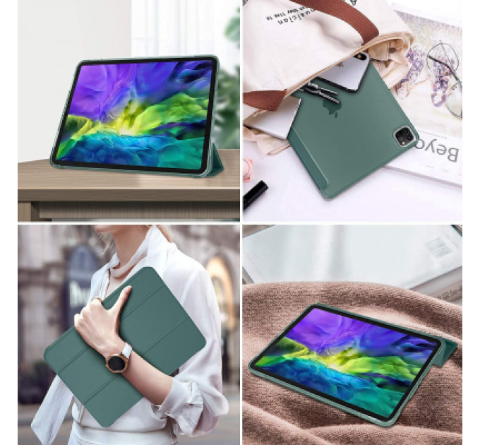 Чохол до планшета BeCover Tri Fold Hard Apple iPad Air 13" M2 2024 Dark Green (711723)