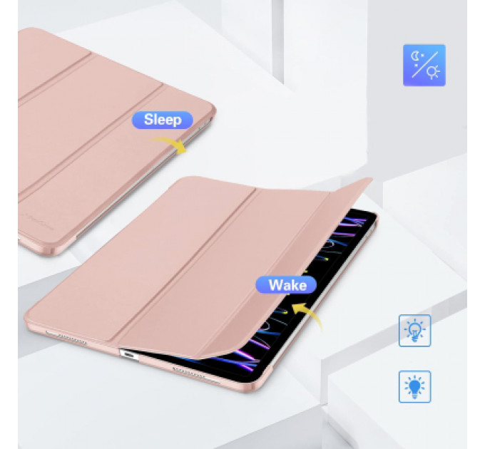 Чохол до планшета BeCover Tri Fold Hard Apple iPad Air 13" M2 2024 Pink (711724)