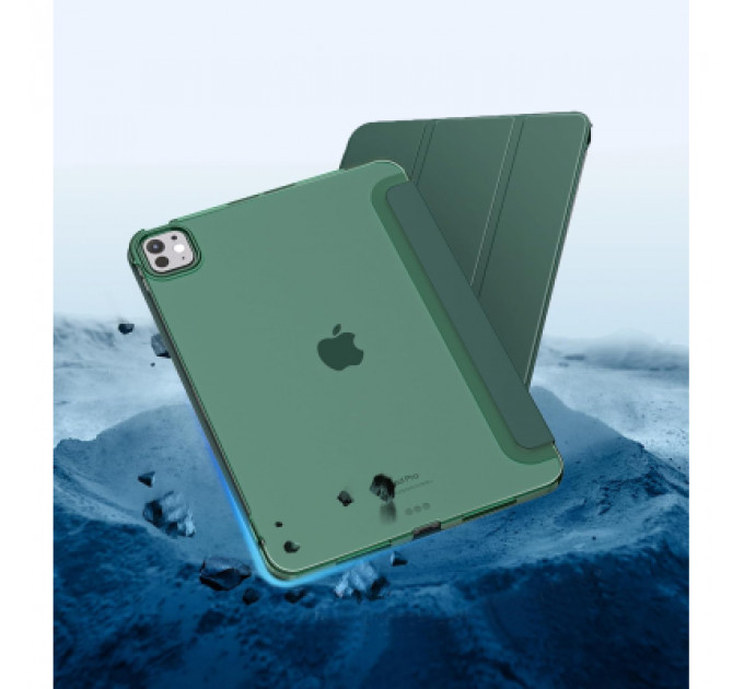 Чохол до планшета BeCover Tri Fold Hard Apple iPad Pro 11" M4 2024 Dark Green (711727)