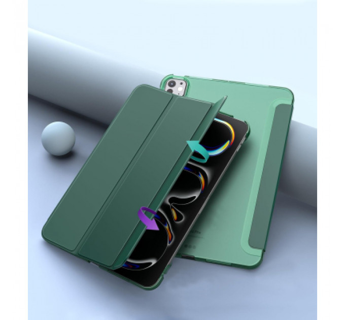 Чохол до планшета BeCover Tri Fold Hard Apple iPad Pro 11" M4 2024 Dark Green (711727)